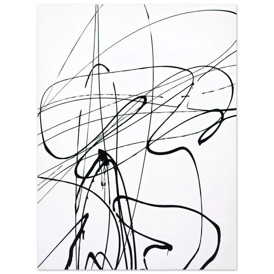 Hans Hartung - Untitled T1989-A3 - 1989 Fine Art Poster - Default Title