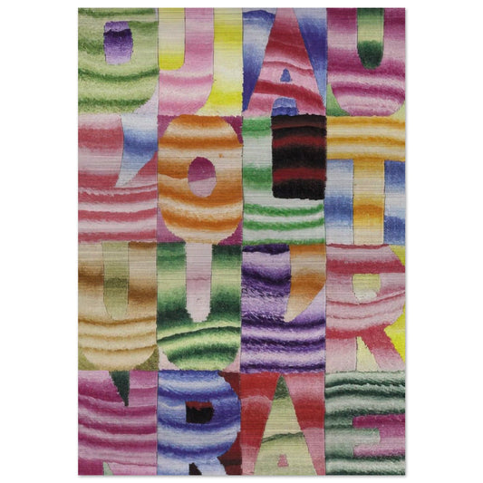 D UN JOUR A L AUTRE - Alighiero Boetti Brushed Aluminum Print - 70x100 cm / 28x40 inches | Alighiero Boetti Aluminum Print | Alighiero Boetti Prints