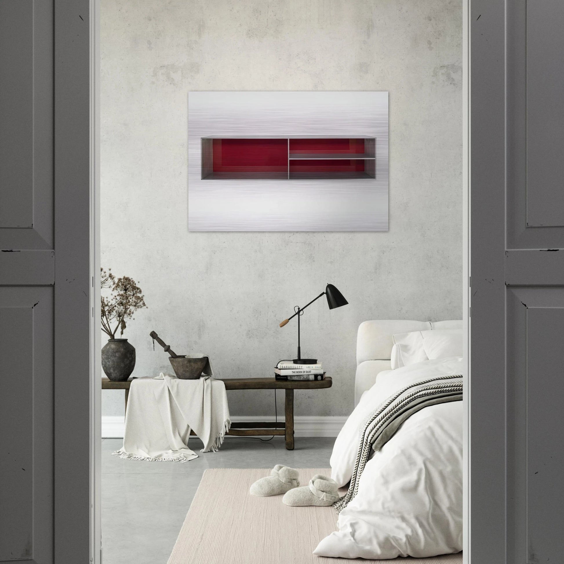 Untitled - 1985 - Donald Judd Brushed Aluminum Print - 70x100 cm / 28x40 inches | Donald Judd Aluminum Print | Donald Judd Prints