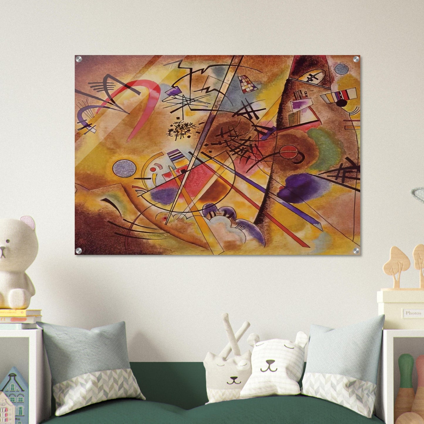 SMALL DREAM IN RED 1925 - Wassily Kandinsky Acrylic Print - 70x100 cm / 28x40″ inches | Wassily Kandinsky Wall Art | Wassily Kandinsky Prints