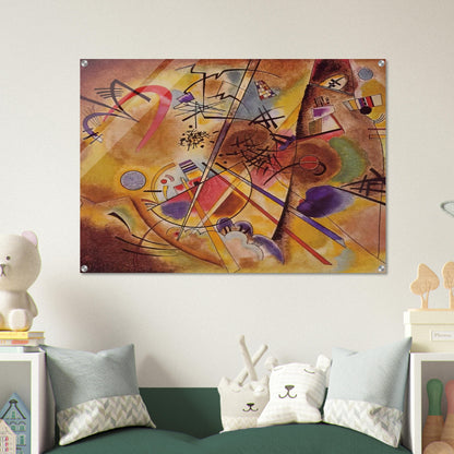 SMALL DREAM IN RED 1925 - Wassily Kandinsky Acrylic Print - 70x100 cm / 28x40″ inches | Wassily Kandinsky Wall Art | Wassily Kandinsky Prints