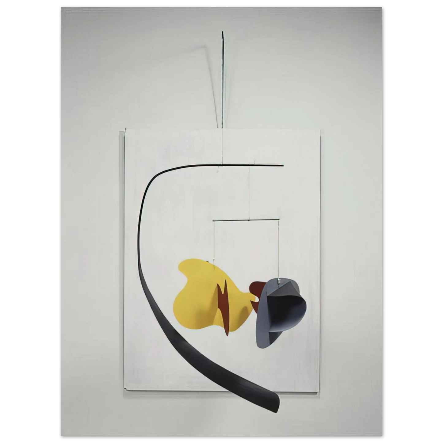 Alexander Calder - WHITE PANEL 1936 Fine Art Poster - 13x18 cm / 5x7 inches