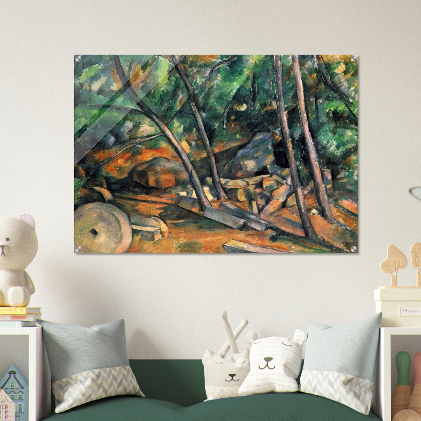 Woods with Millstone - Paul Cézanne Acrylic Print - 70x100 cm / 28x40″ inches