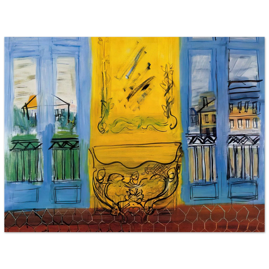 Raoul Dufy - CONSOLE WITH TWO WINDOWS 1948 Fine Art Poster - Default Title