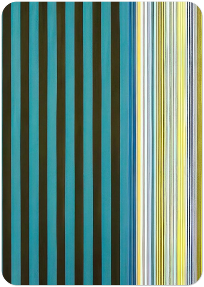Green Stripes - 1970 By Gene Davis Pack of 10 Post Cards | Gene Davis Post Cards | A6 (10.5 x 14.8 cm) - 4.1 x 5.8 inches