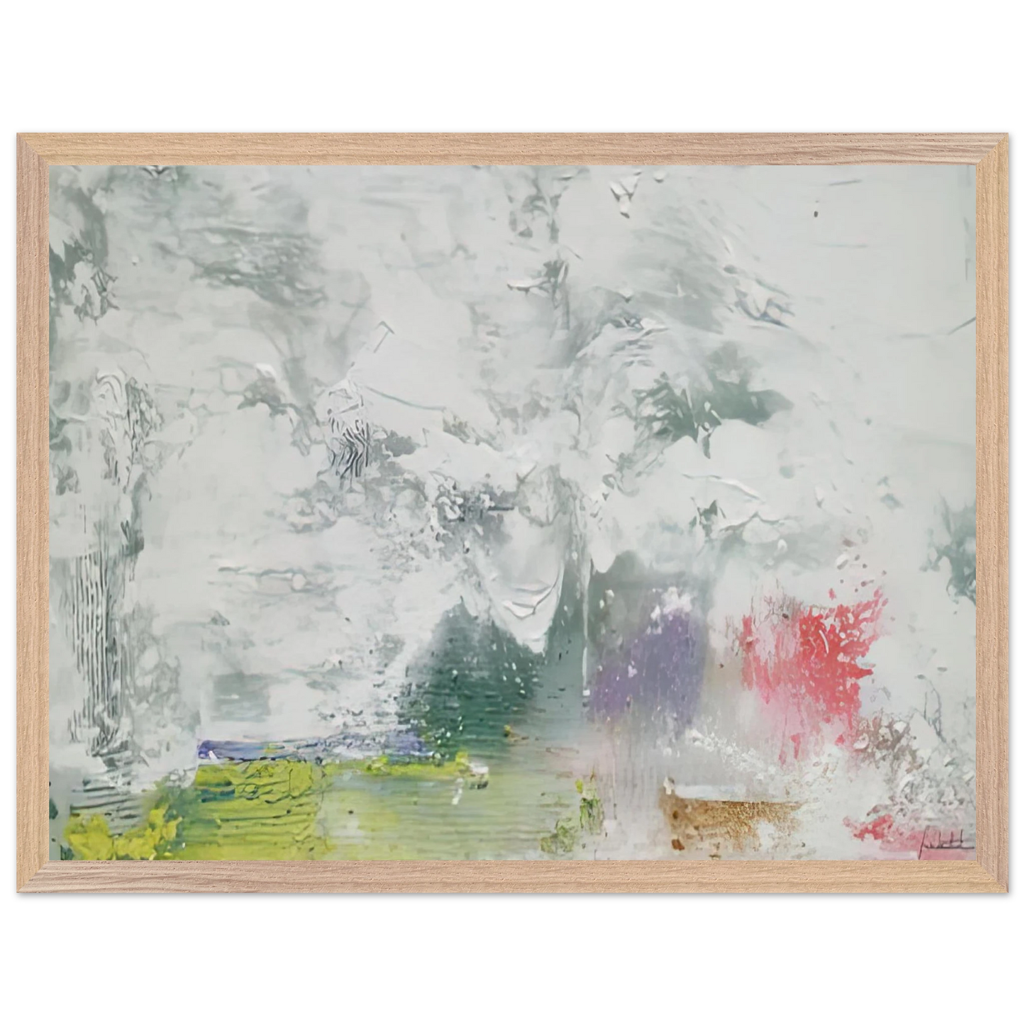 Helen Frankenthaler - Maelstrom, 1992- Wall Art - 60x80 cm / 24x32 inches - Premium Wooden Framed Poster With Fine Art Paper - Black frame