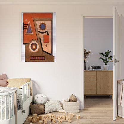 Almagro - Concretism - Carmelo Arden Quin Brushed Aluminum Print - 70x100 cm / 28x40 inches | Carmelo Arden Quin Aluminum Print | Carmelo Arden Quin Prints