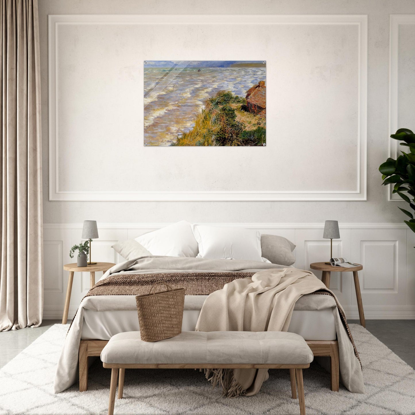 Rising Tide at Pourville - claude monet Acrylic Print - 70x100 cm / 28x40″ inches | claude monet Wall Art | claude monet Prints