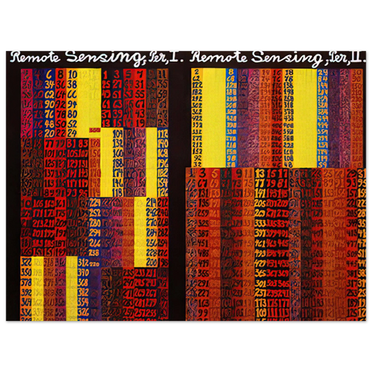 Alfred Jensen - Remote Sensing, Per I  II - 1979 Fine Art Poster - Default Title