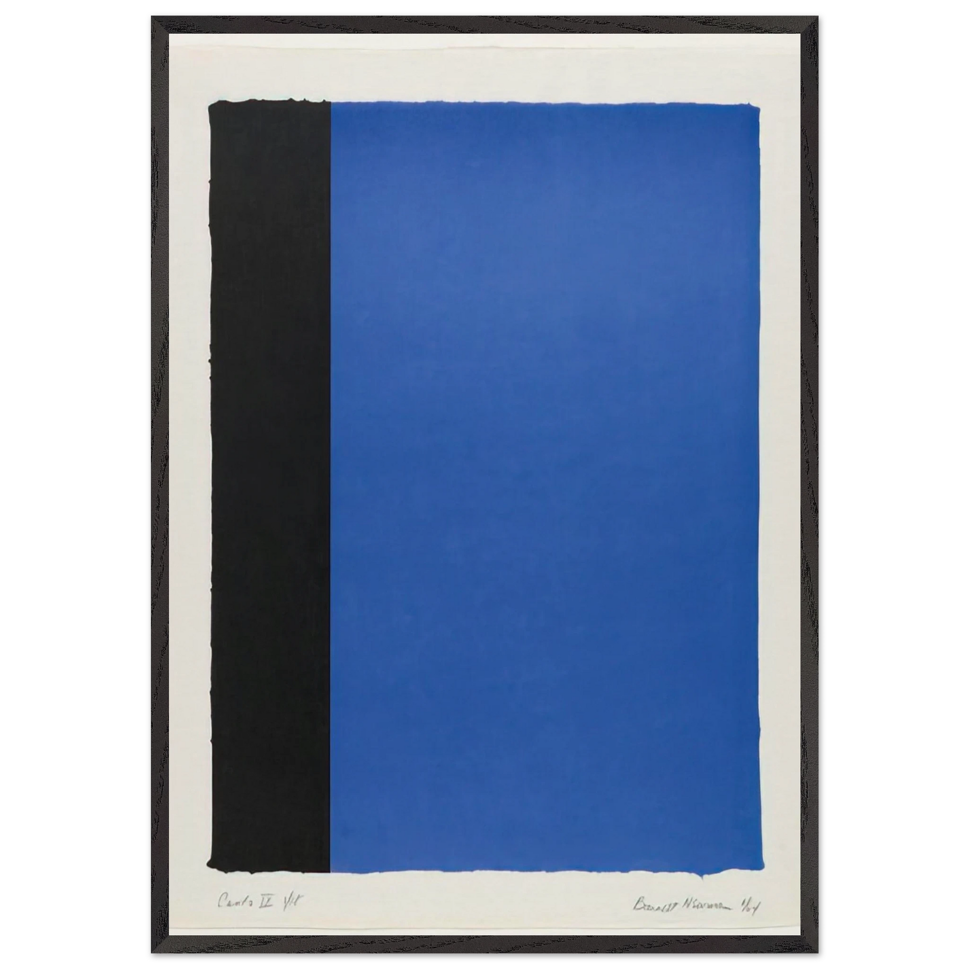 Canto IX - Barnett Newman Framed Art Print – Black Wooden Frame - Default Title - -Framed Art Print