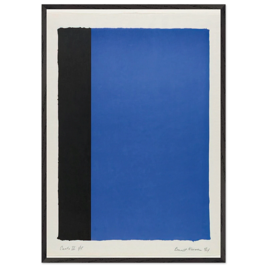 Canto IX - Barnett Newman Framed Art Print – Black Wooden Frame - Default Title - -Framed Art Print