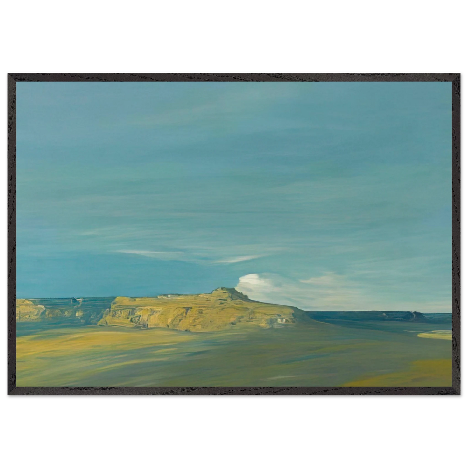 Oraibi Hopi village Arizona - Tonalism - Xavier Martinez 70x100 cm / 28x40 inches Framed Art Print – Black Wooden Frame