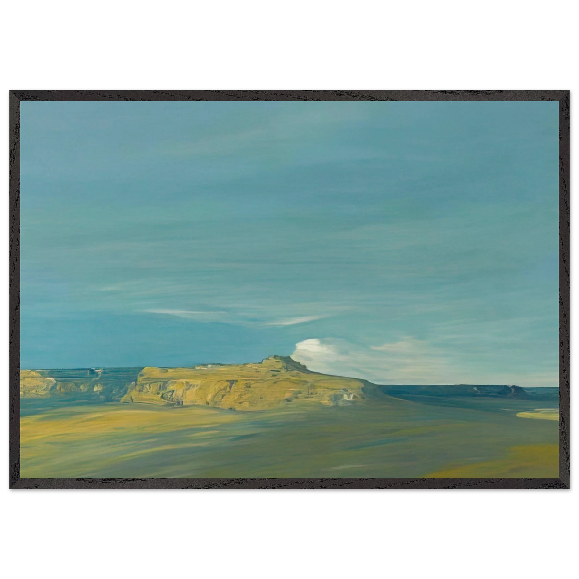 Oraibi Hopi village Arizona - Tonalism - Xavier Martinez Framed Art Print – Black Wooden Frame - Default Title - -Framed Art Print