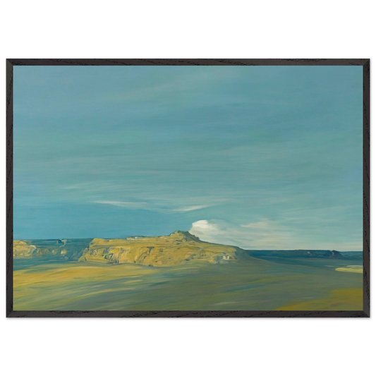 Oraibi Hopi village Arizona - Tonalism - Xavier Martinez Framed Art Print – Black Wooden Frame - Default Title - -Framed Art Print