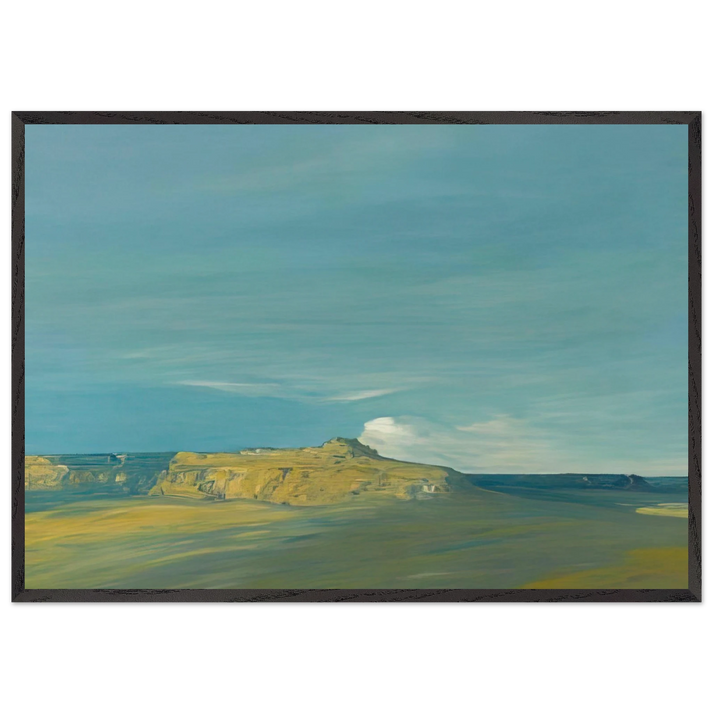 Oraibi Hopi village Arizona - Tonalism - Xavier Martinez 70x100 cm / 28x40 inches Framed Art Print – Black Wooden Frame