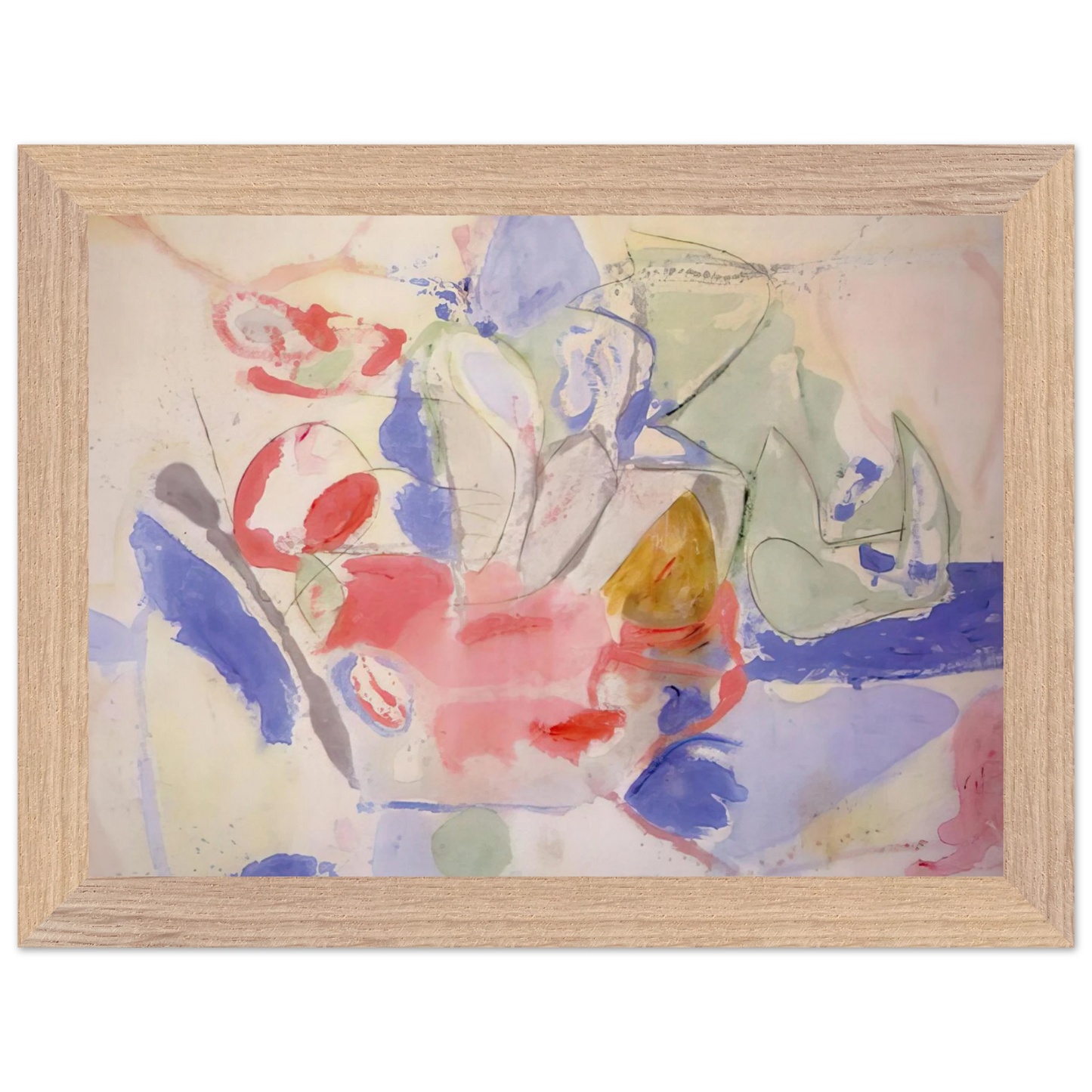 Helen Frankenthaler - Mountains and Sea - 1952 Wall art - A3 (29.7 x 42  cm) - Fine Art Poster - -