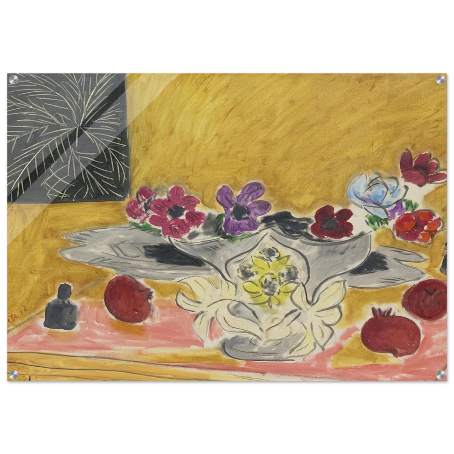 ANEMONES ET GRENADES 1946 - Henri Matisse Acrylic Print - 70x100 cm / 28x40″ inches