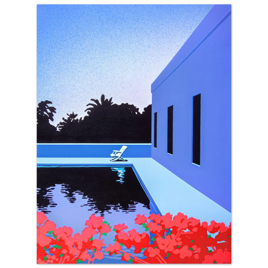 Hiroshi Nagai - Longs for Summer Wall Art - 21x29.7 cm / 8x12" - Fine Art Poster - -