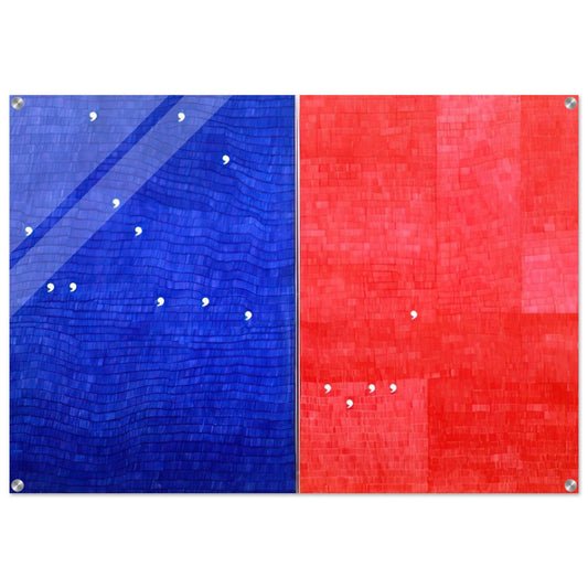 IMMAGINANDO TUTTO 1982 - Alighiero Boetti Acrylic Print - 70x100 cm / 28x40″ inches