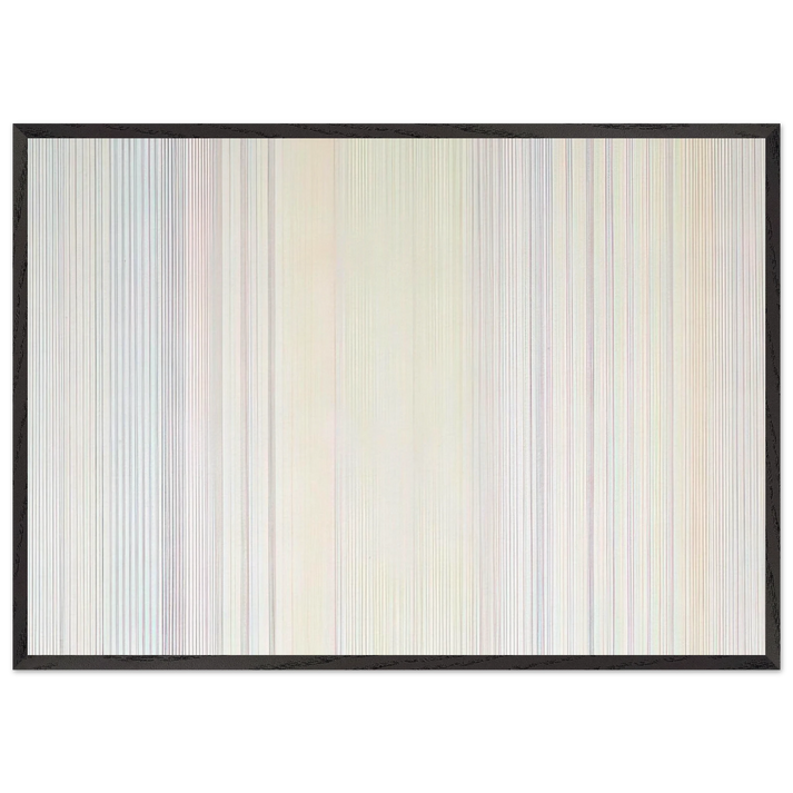 Albatross - 1973 - Gene Davis 70x100 cm / 28x40 inches Framed Art Print – Black Wooden Frame