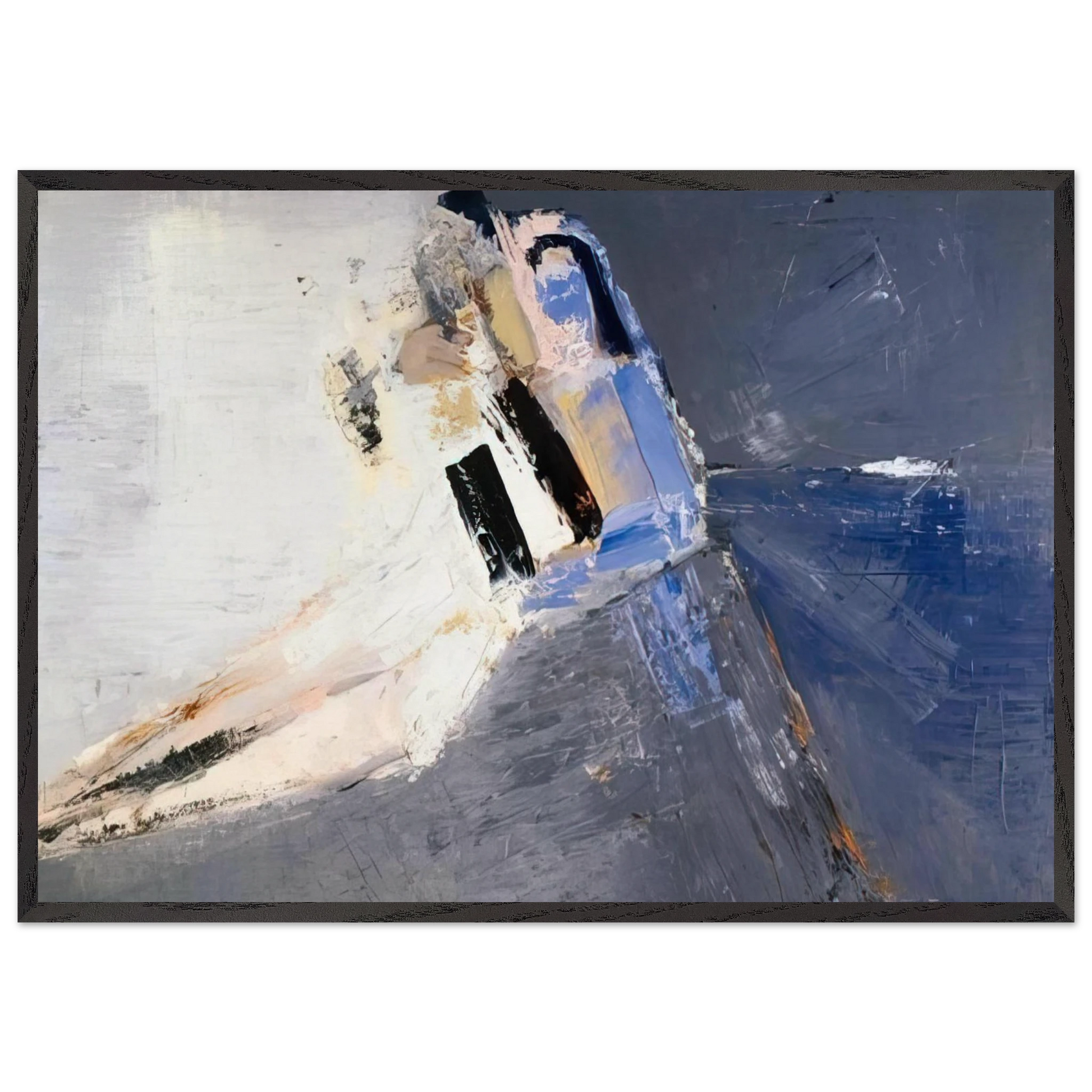 Figure accoudee - 1953 - Nicolas de Stael Framed Art Print – Black Wooden Frame - Default Title - -Framed Art Print