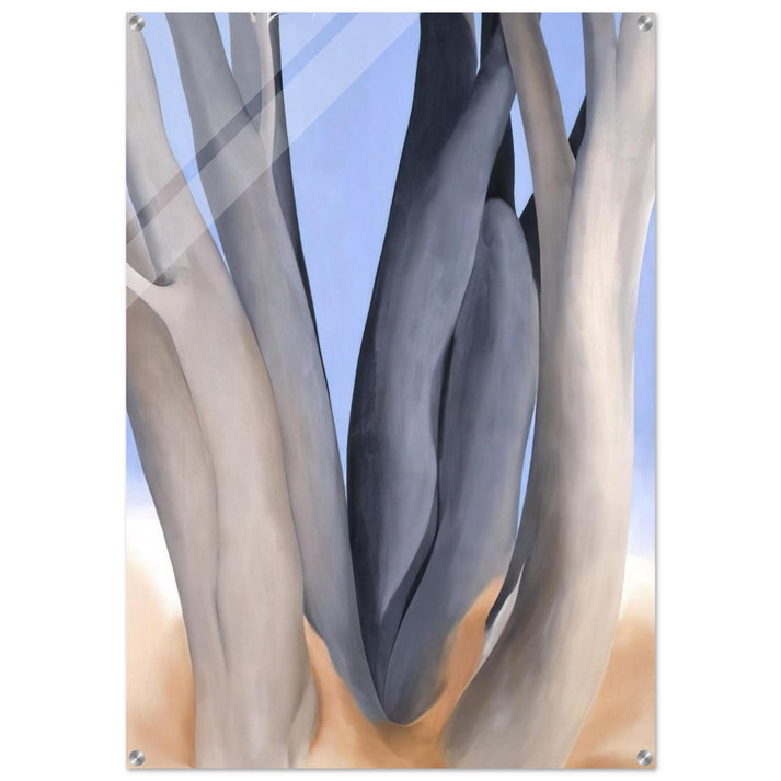 Dark Tree Trunks - Georgia O'Keeffe Acrylic Print - 70x100 cm / 28x40″ inches