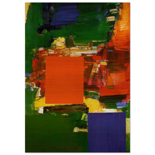 Olive Grove - Hans Hofmann Brushed Aluminum Print - 70x100 cm / 28x40 inches | Hans Hofmann Aluminum Print | Hans Hofmann Prints