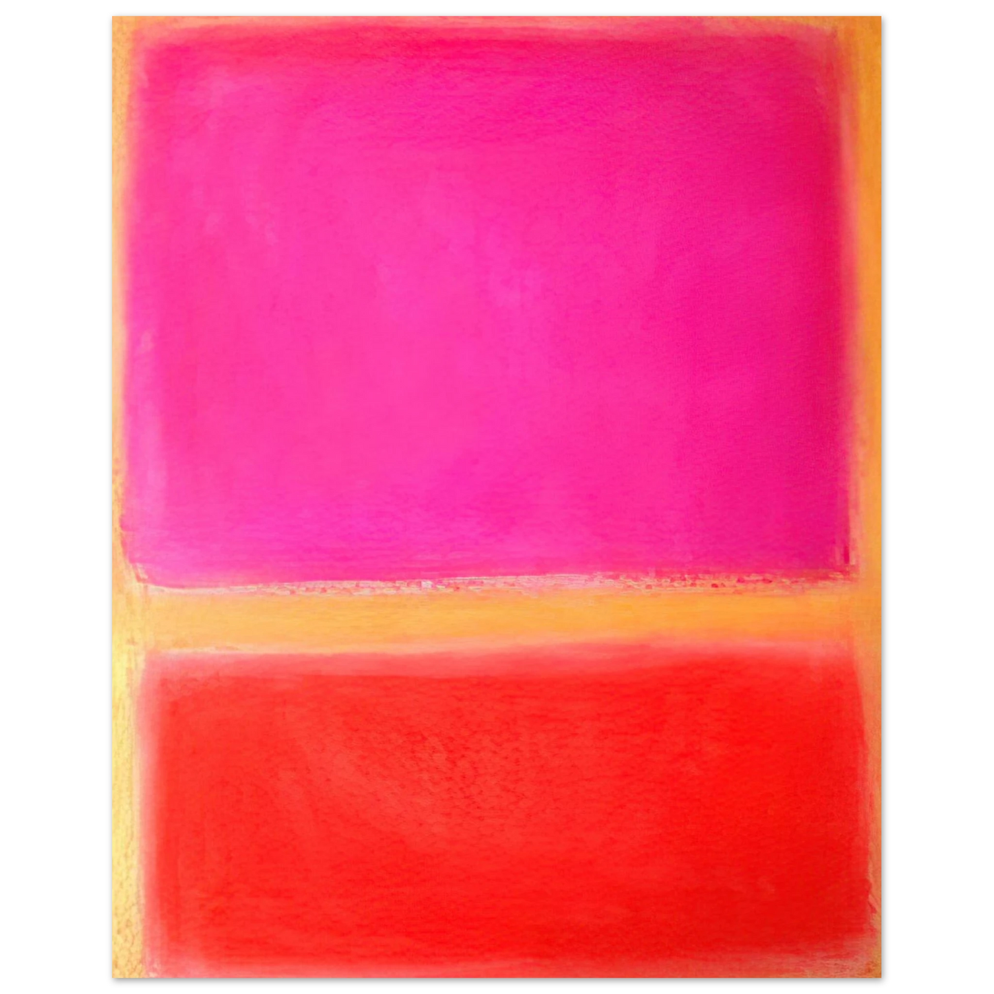 Helen Frankenthaler - Untitled - Color Field Painting Wall art - 40x40 cm / 16x16 inches - Fine Art Poster - -