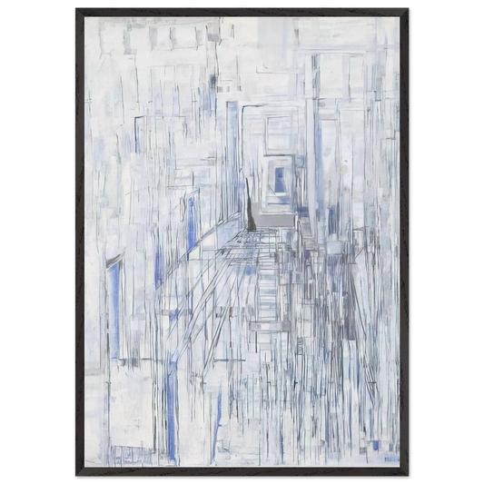 Passage of the Mirrors - 1981 - Maria Helena Vieira da Silva Framed Art Print – Black Wooden Frame - Default Title - -Framed Art Print