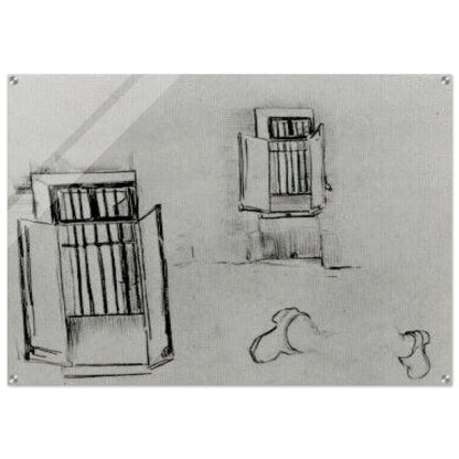 Barred Windows - Vincent van Gogh Acrylic Print - 70x100 cm / 28x40″ inches