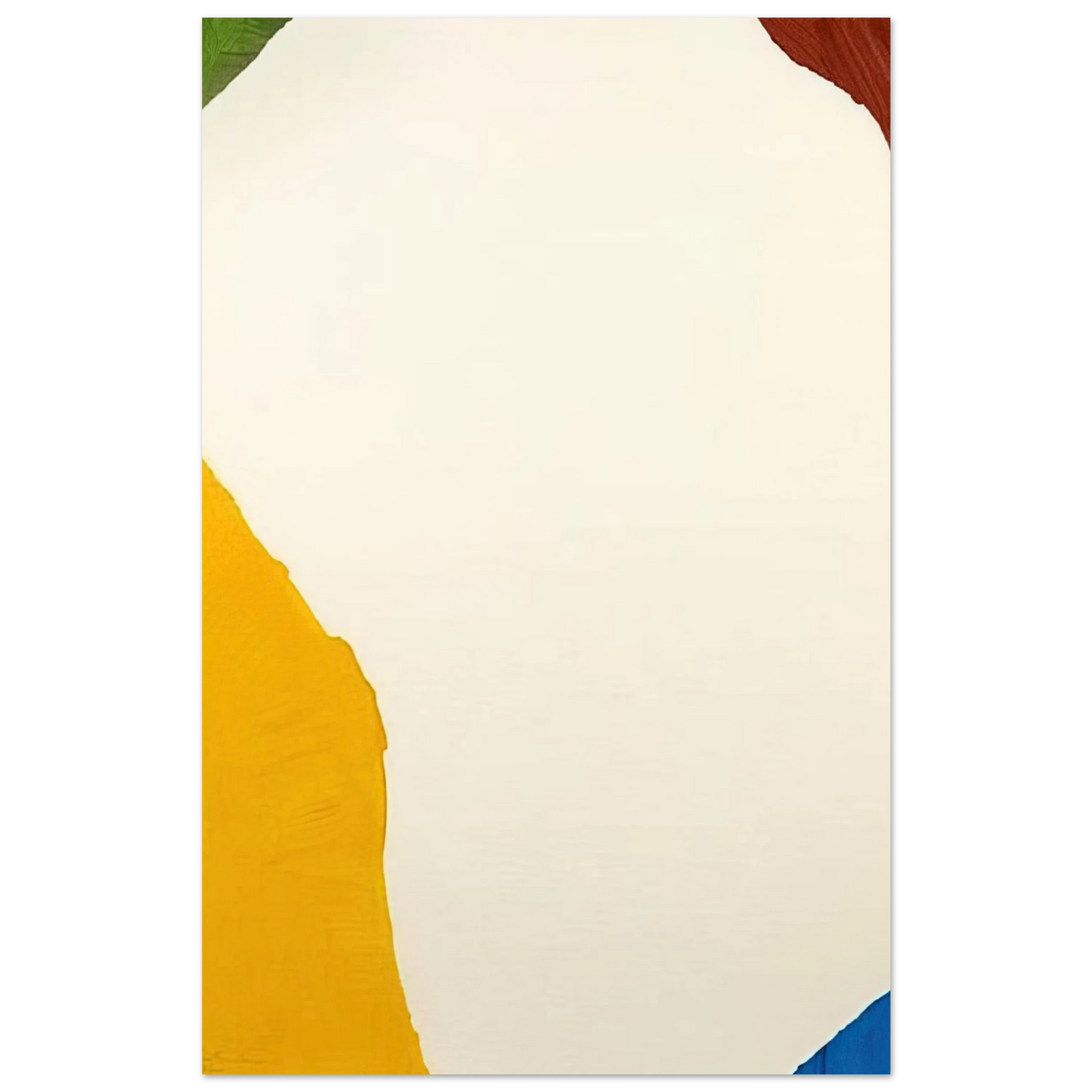 Helen Frankenthaler - Wind Directions - 1970 Wall art - 21x29.7 cm / 8x12" - Premium Wooden Framed Poster With Fine Art Paper - Black frame