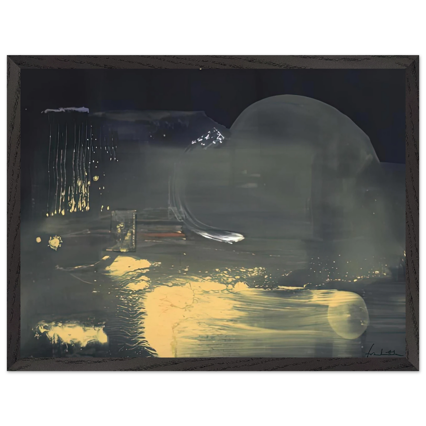 Helen Frankenthaler - Spellbound, 1991- Wall Art - 60x80 cm / 24x32 inches - Premium Wooden Framed Poster With Fine Art Paper - Wood frame