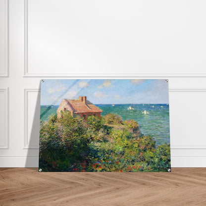 Fisherman's Cottage at Varengeville - claude monet Acrylic Print - 70x100 cm / 28x40″ inches | claude monet Wall Art | claude monet Prints