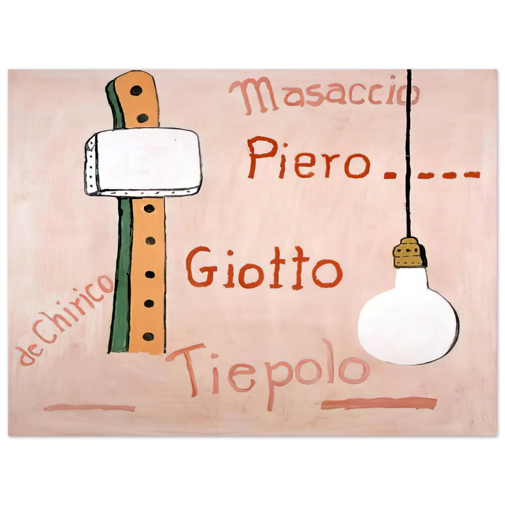 Philip Guston - PANTHEON 1973  75x100 cm / 30x40inches Fine Art Poster