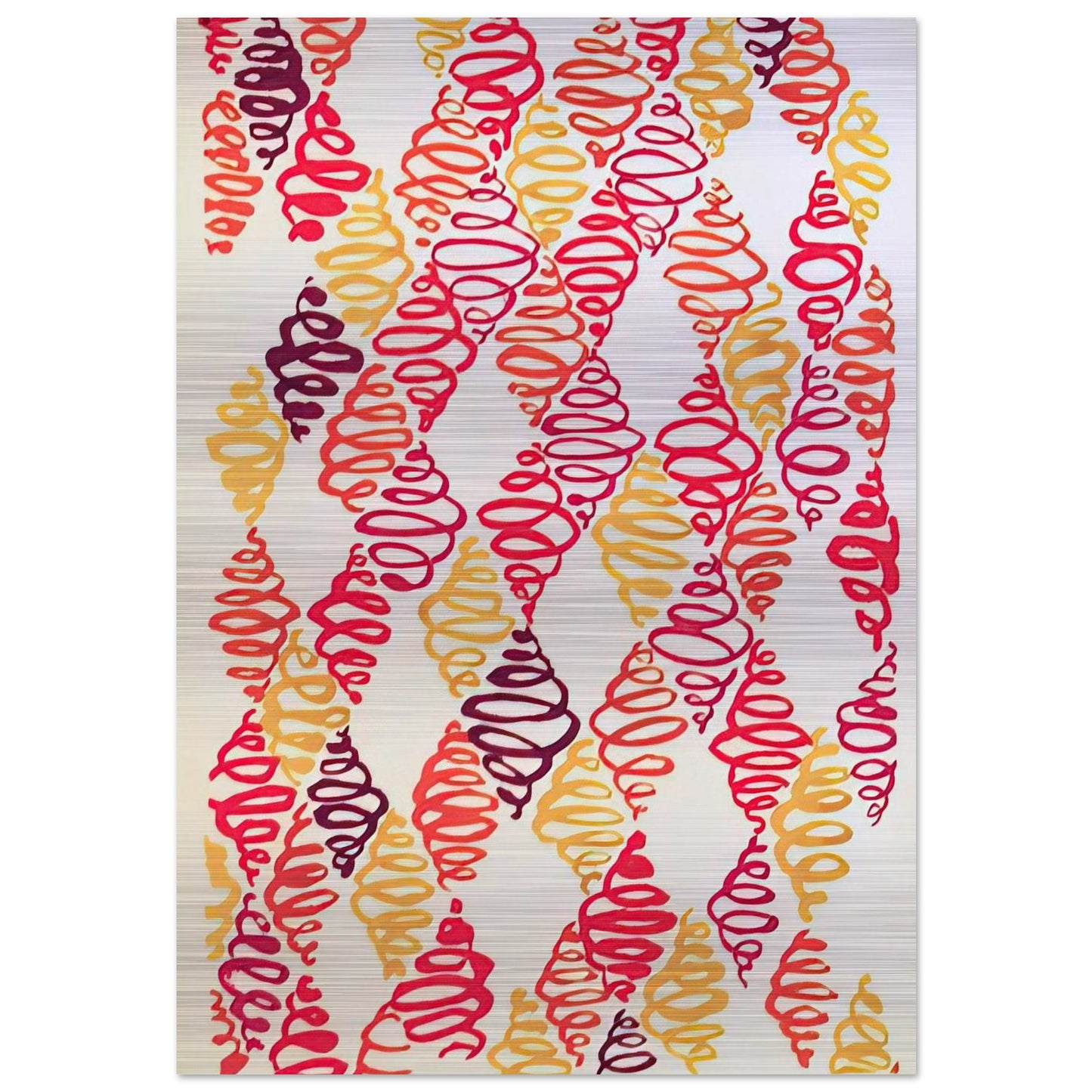 COMPOSITION 32 - Sonia Delaunay Brushed Aluminum Print - 70x100 cm / 28x40 inches | Sonia Delaunay Aluminum Print | Sonia Delaunay Prints