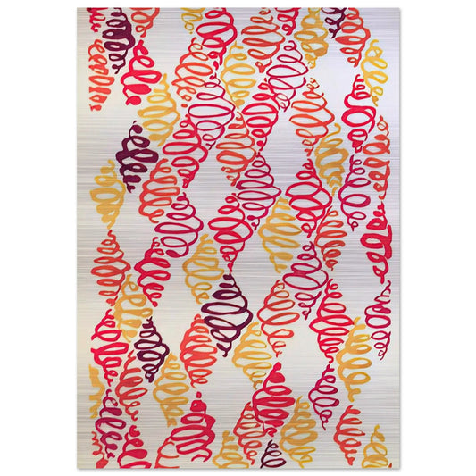 COMPOSITION 32 - Sonia Delaunay Brushed Aluminum Print - 70x100 cm / 28x40 inches | Sonia Delaunay Aluminum Print | Sonia Delaunay Prints