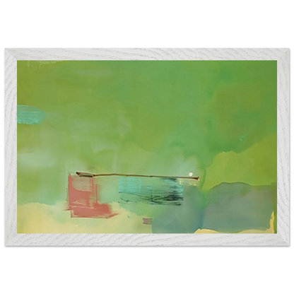 Helen Frankenthaler - Springscape - 1975 Wall art - A2 (42 x 59.4  cm) - Premium Wooden Framed Poster With Fine Art Paper - Wood frame