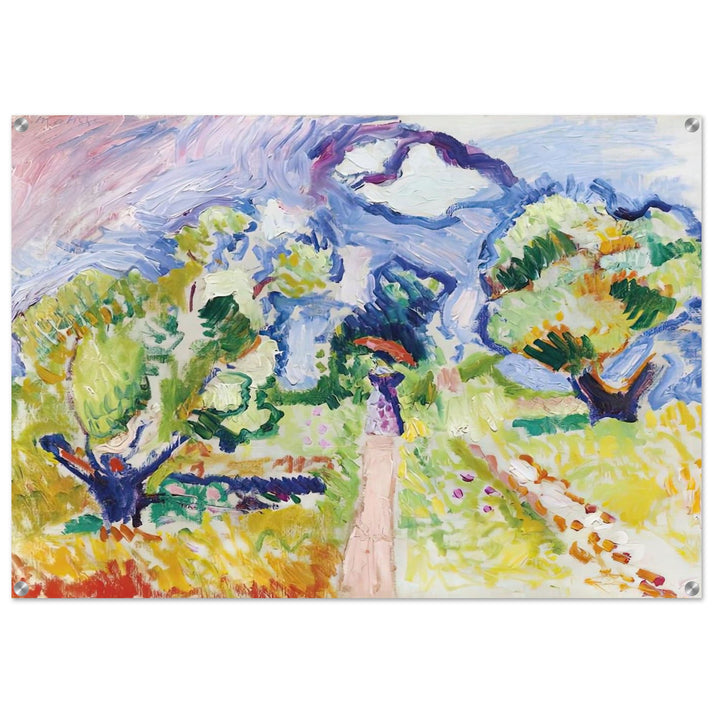 PROMENADE DES OLIVIERS 1905 - Henri Matisse Acrylic Print - 70x100 cm / 28x40″ inches