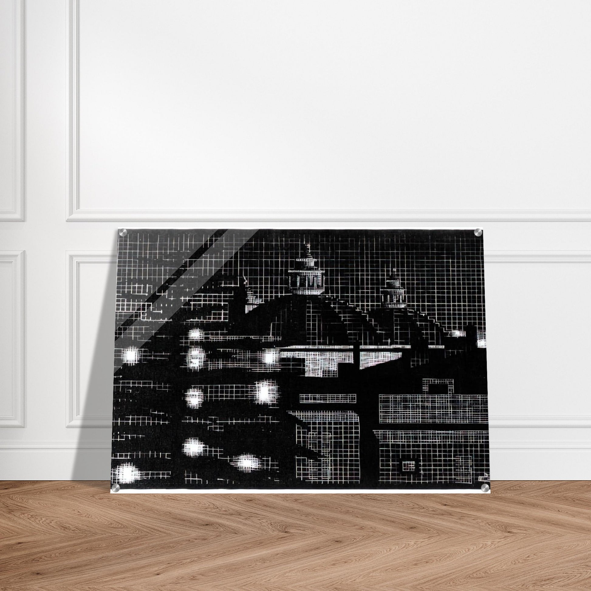 NOCTURNAL ROME 5 - MC Escher Acrylic Print - 70x100 cm / 28x40″ inches | MC Escher Wall Art | MC Escher Prints