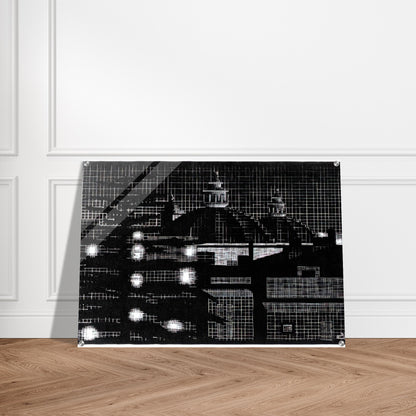 NOCTURNAL ROME 5 - MC Escher Acrylic Print - 70x100 cm / 28x40″ inches | MC Escher Wall Art | MC Escher Prints