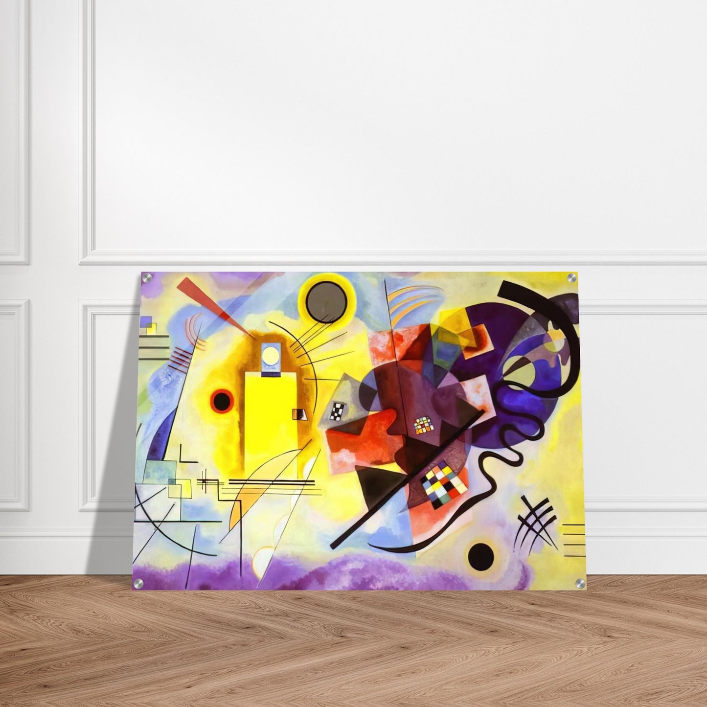YELLOW RED BLUE 1925 - Wassily Kandinsky Acrylic Print - 70x100 cm / 28x40″ inches | Wassily Kandinsky Wall Art | Wassily Kandinsky Prints