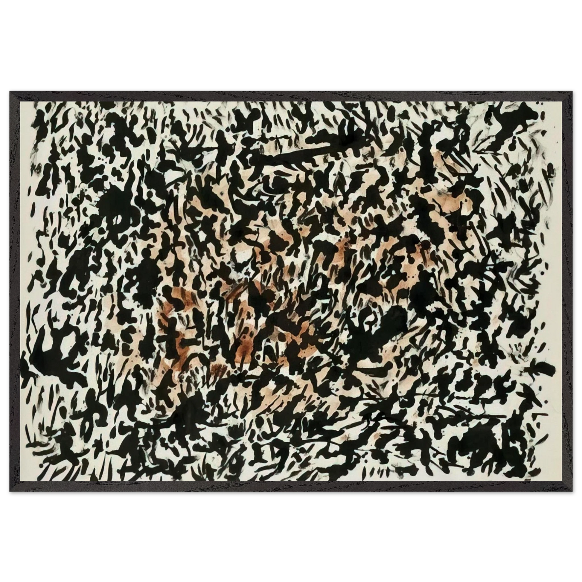Untitled - 1979 N2 - Henri Michaux 70x100 cm / 28x40 inches Framed Art Print – Black Wooden Frame