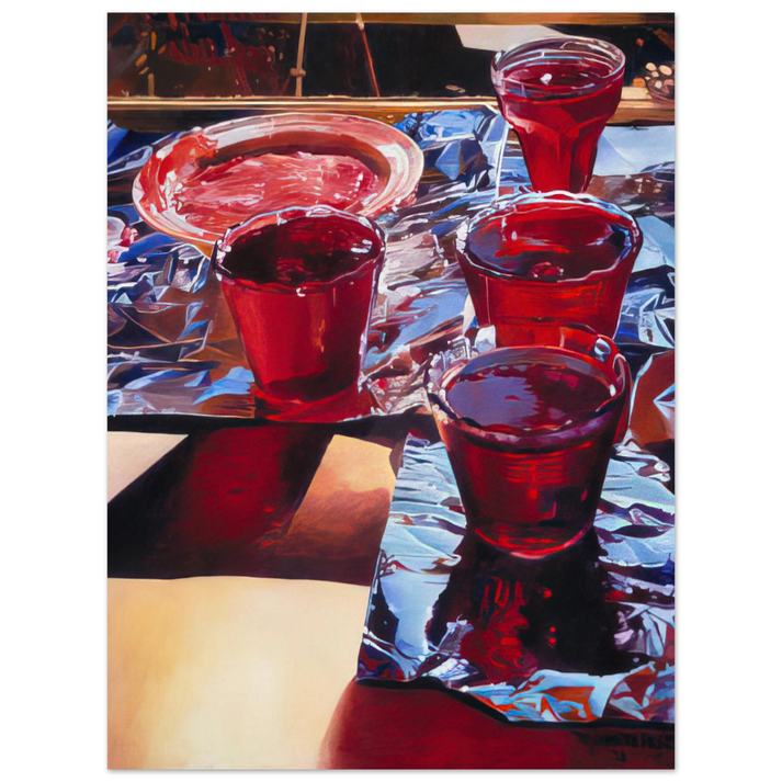 Mary Pratt - Red Currant Jelly - 1972  75x100 cm / 30x40inches Fine Art Poster