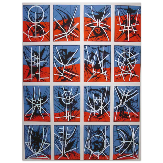 Jimmy Ernst - Hieroglyphics - 1969 Fine Art Poster - Default Title