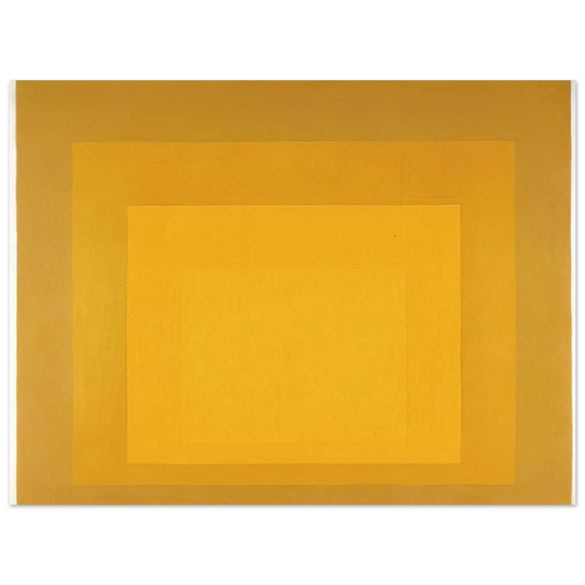 Josef Albers - STUDY FOR HOMAGE TO THE SQUARE DEPARTING IN YELLOW 1964 Fine Art Poster - Default Title