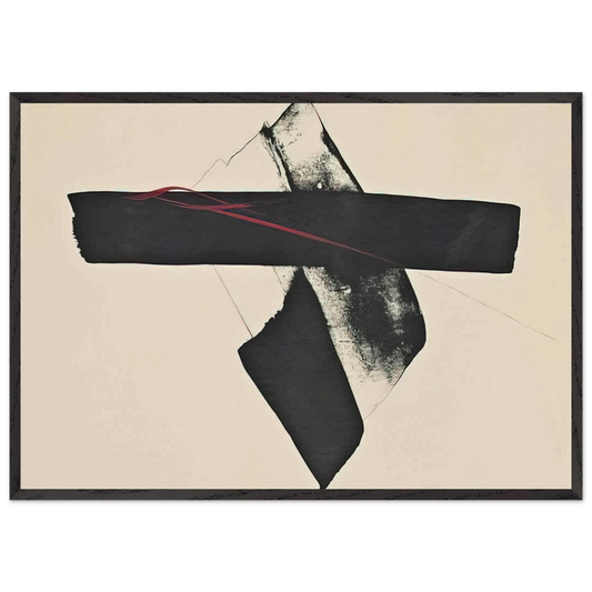 Sound - Abstract Expressionism - Toko Shinoda Framed Art Print – Black Wooden Frame - Default Title - -Framed Art Print