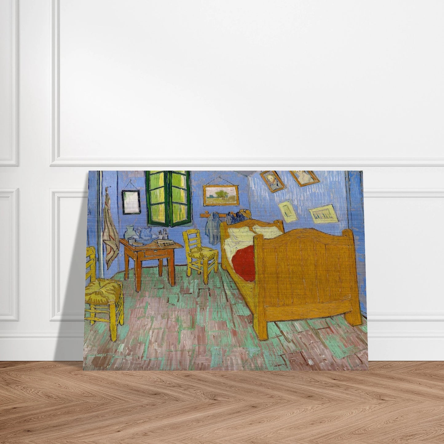 Vincent's Bedroom in Arles - Vincent van Gogh Brushed Aluminum Print - 70x100 cm / 28x40 inches | Vincent van Gogh Aluminum Print | Vincent van Gogh Prints