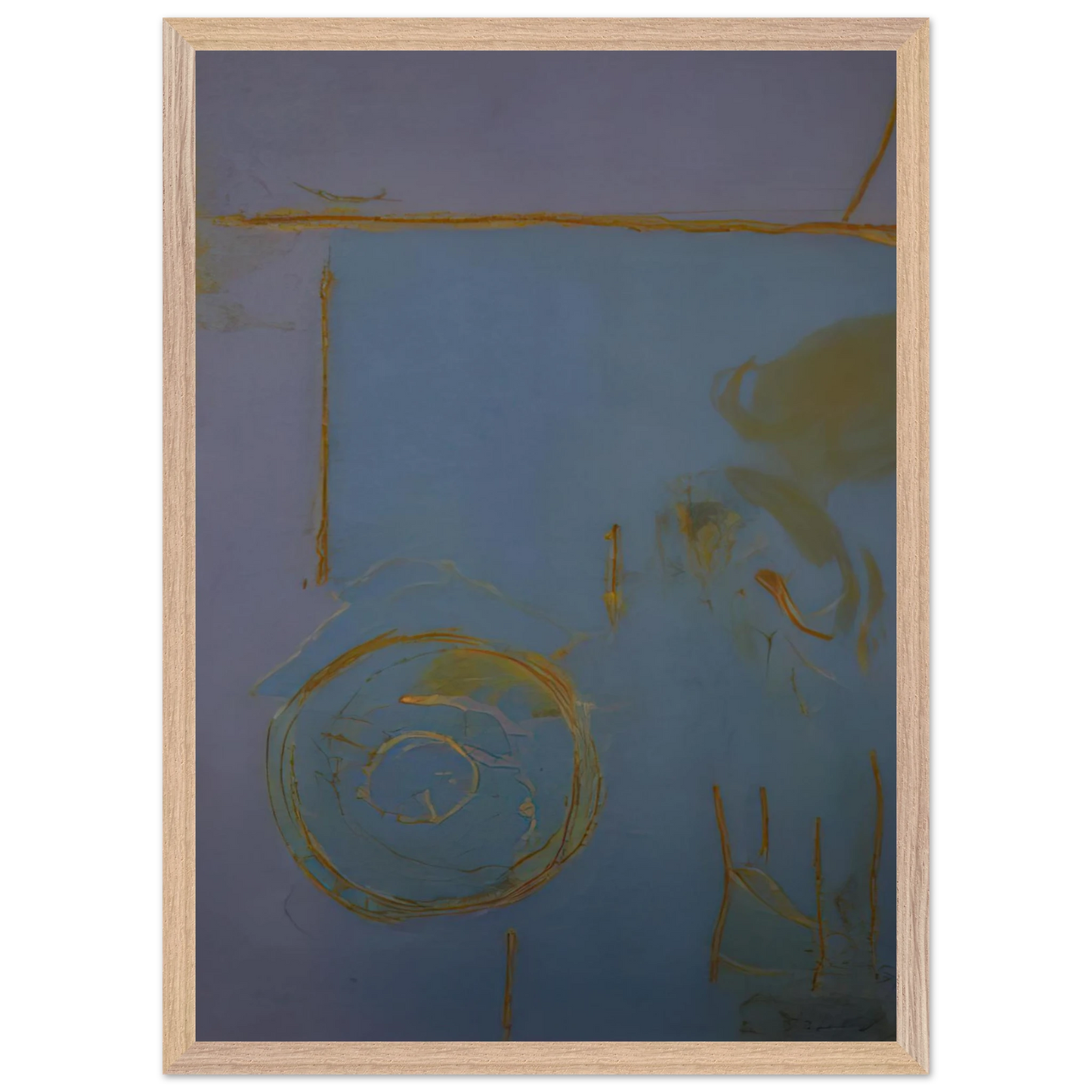 Helen Frankenthaler - Guadalupe - 1989 Wall art - 60x80 cm / 24x32 Inches - Premium Wooden Framed Poster With Fine Art Paper - White frame