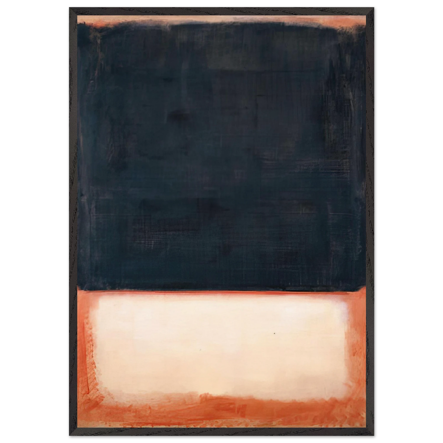 No 7 Dark Over Light - 1954 - Mark Rothko Framed Art Print – Black Wooden Frame - Default Title - -Framed Art Print