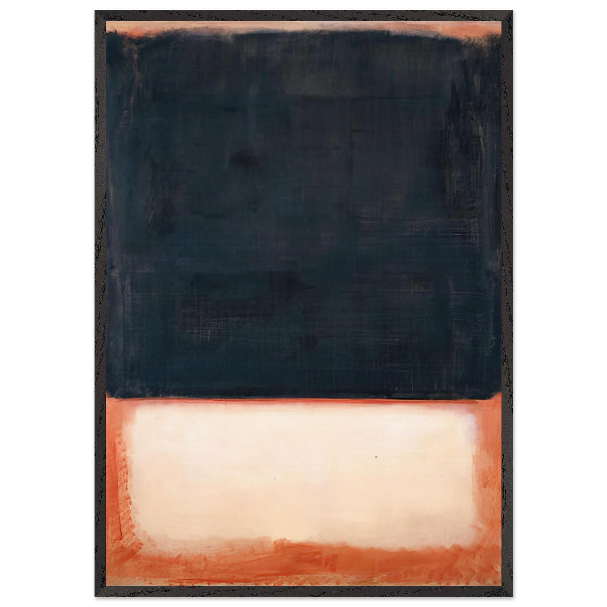 No 7 Dark Over Light - 1954 - Mark Rothko Framed Art Print – Black Wooden Frame - Default Title - -Framed Art Print